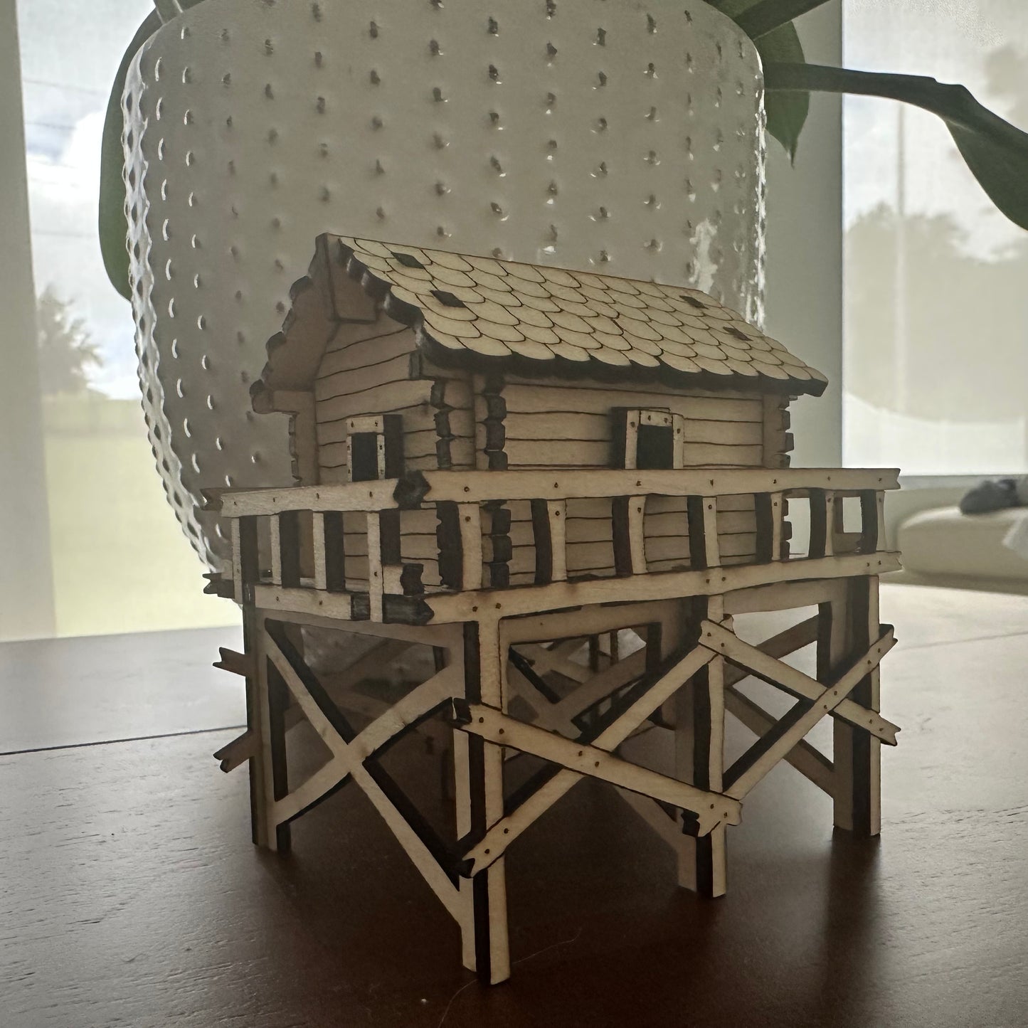 Laser Cut Mountain House Model