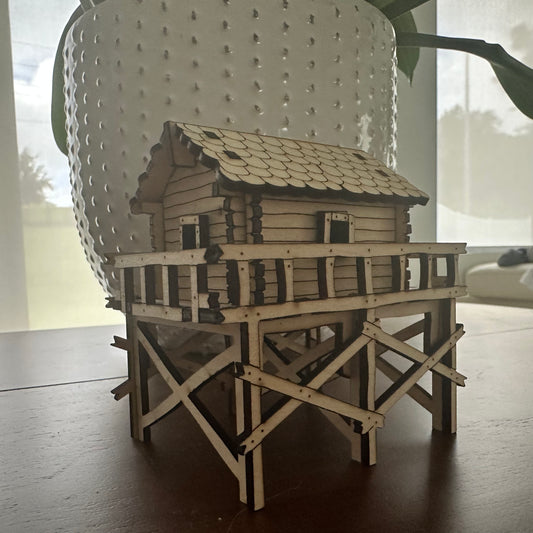 Laser Cut Mountain House Model