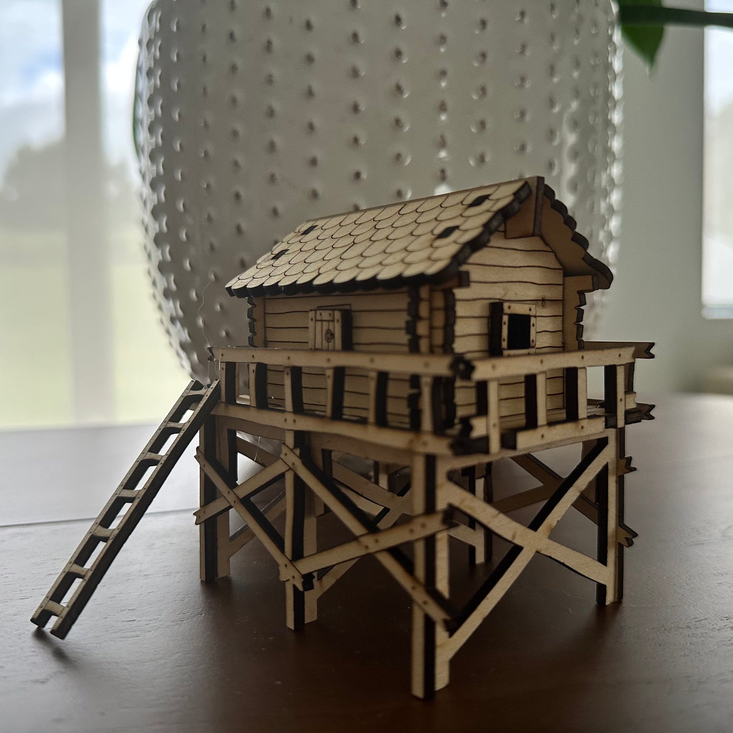 Laser Cut Mountain House Model